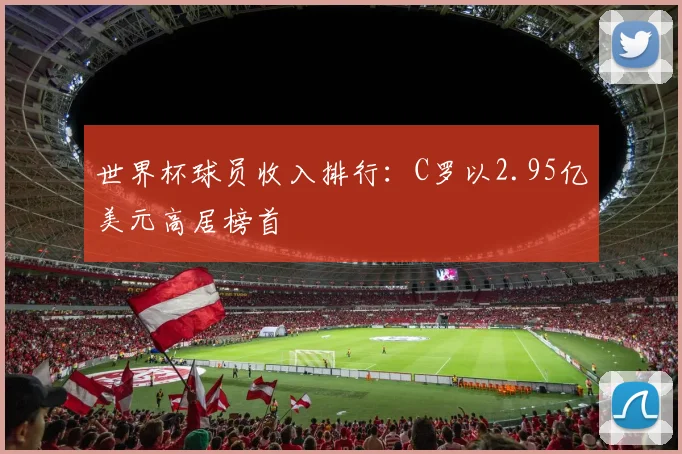 世界杯球员收入排行：C罗以2.95亿美元高居榜首